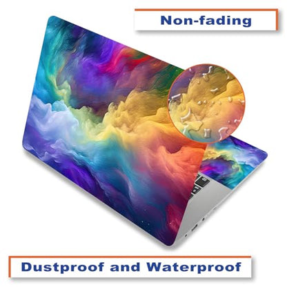 12" 13.1" 13.3" 14" 15" 15.4" 15.6" Laptop Decal Netbook Sticker Skin Cover | Vinyl Art Skin Sticker Cover Notebook PC Protector ( 2 Wrist Pad Included), Removable Reusable, Colorful Style - color: Dazzling Style
