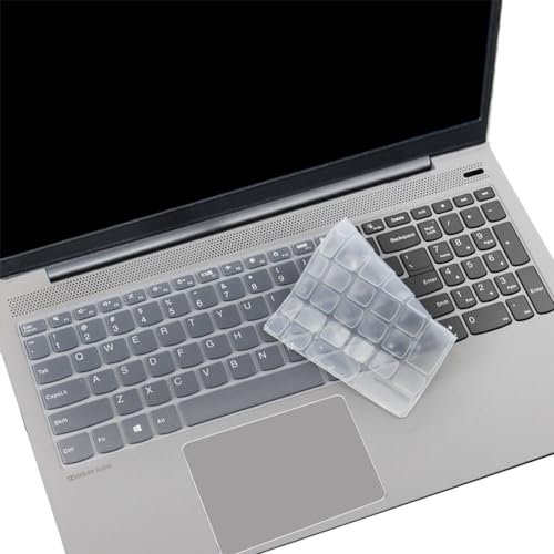 Silicone Keyboard Skin Cover Compatible with Lenovo V15 G5 G4 G3 G2, IdeaPad 1 1i 15.6 15IJL7 15ADA07 15IAU7 15ALC7, IdeaPad 3i 15ITL6 2023, IdeaPad Slim 5 16, IdeaPad Flex 5 5i 16" (Clear) - color: Clear