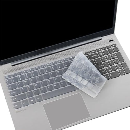 Silicone Keyboard Skin Cover Compatible with Lenovo V15 G5 G4 G3 G2, IdeaPad 1 1i 15.6 15IJL7 15ADA07 15IAU7 15ALC7, IdeaPad 3i 15ITL6 2023, IdeaPad Slim 5 16, IdeaPad Flex 5 5i 16" (Clear) - color: Clear