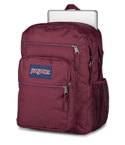 JanSport Laptop Backpack - Computer Bag with 2 Compartments, Ergonomic Shoulder Straps, 15” Laptop Sleeve, Haul Handle - Cherry Lacquer - color: Cherry Lacquer