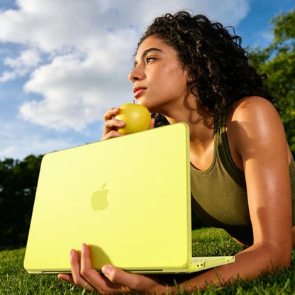 Macaset for MacBook Neo Case 13 inch 2026 (A18 Pro, Model A3404) - Citrus | Scratch & Fingerprint | ResistantPrecision 1:1 Fit | True-to-Original Color | Matte Hard Shell, Yellow Cover - color: Citrus Clear