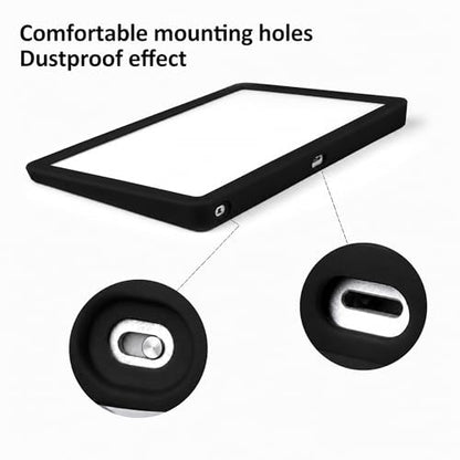 Silicone Cover for Magic Trackpad 2 & USB-C, Anti-Slip Washable Protective Case, Thin Skin Protector for Apple Magic Trackpad - color: black