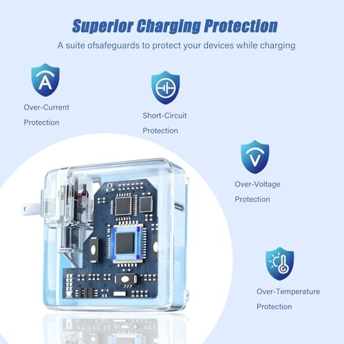 140W MacBook Pro Charger for MacBook Pro 16 14 inch MacBook Air 15 13 inch 2025 2024 2023 2022 2021 M1–M4 Type-C Fast Laptop Charger Power Adapter 6.6FT Type C to Magnetic 3 Cable LED