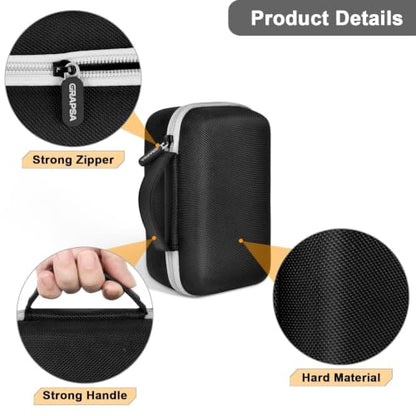 Laptop Power Bank Case for Anker 25000& Prime 27650，Black | Organizes the Power Bank, Small Cables and 100W Charging Base; Larger 150W Charging Base Does Not Fit, Case Only - color: black