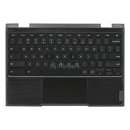 Laptop Palmrest Upper Case with US Keyboard and Touchpad Assembly Replacement for Lenovo Chromebook 11 300e 2nd Gen AST 82CE 5CB0Z21541 (No Webcam Hole) - color: 82CE Upper Case Assembly No Webcam Hole