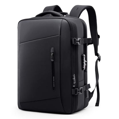 Muzee MARK RYDEN Expandable Travel Backpack 42L, TSA-Approved Anti-Theft Backpack with USB Charging Port, Business Laptop Backpack for Men Fits 17-inch Laptop, Water-Resistant Carry-on Luggage