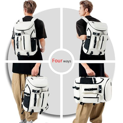 Kalesi Gym Duffle Bag Backpack 4-Way Waterproof with Shoes Compartment for travel Sport Hiking laptop - color: 02-forest Green