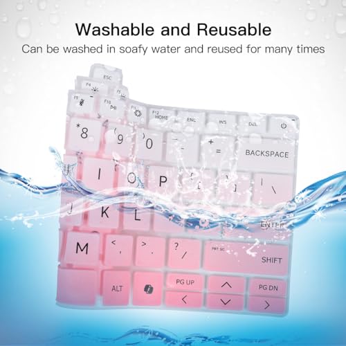 Keyboard Cover Skin for 2024 HP EliteBook 640 645 G11 14", EliteBooks 1040 G11 14 inch Keyboard Protector Skin, HP EliteBook 14 Accessories, Ombre Pink (NOT Fit HP EliteBooks 640 G9 G8/G7&1040 G9/G10)