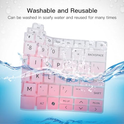 Keyboard Cover Skin for 2024 HP EliteBook 640 645 G11 14", EliteBooks 1040 G11 14 inch Keyboard Protector Skin, HP EliteBook 14 Accessories, Ombre Pink (NOT Fit HP EliteBooks 640 G9 G8/G7&1040 G9/G10)