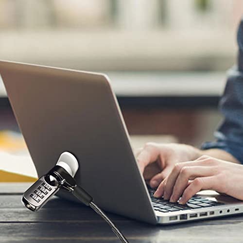 Laptop Cable Lock Hardware Security Cable Lock Anti Theft Combination Lock for iPad Tablet Laptop MacBook and All Other Notebooks and Tablets （2pcs Black - color: Rectangular black 2Pcs