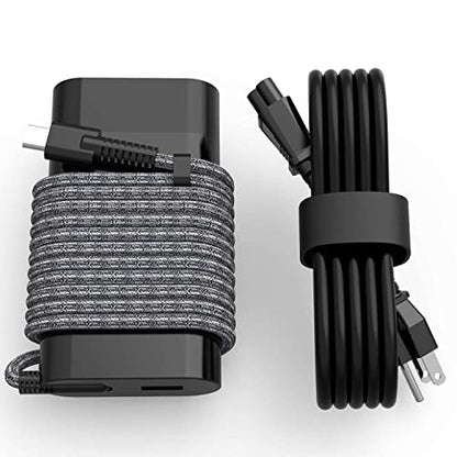 Slim 65W USB C with USB AC Charger for HP Spectre x360 x2 Elite Elitebook 840 850 Envy x360 ProBook x360 Pavilion Split Chromebook x360 11 Laptop Power Adapter Cord