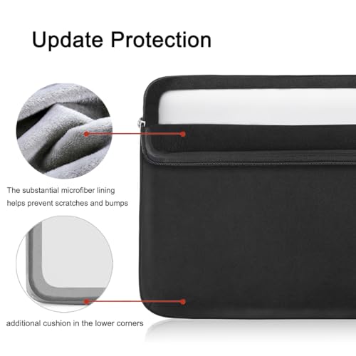 Voova Laptop Sleeve Case 15.6 16 Inch with Handle, 360° Protective Waterproof Slim Computer Bag Cover Compatible with MacBook Pro M2/M3/M4 16, HP Acer Lenovo Yoga ThinkPad Asus Laptop, Black - color: Black, size: 15.6-16 Inch