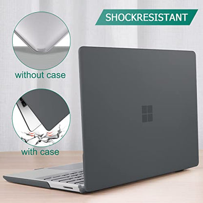 Case for Surface Laptop 5/4/3 13.5", Matte Black | Hard Shell Case with Keyboard Cover & Screen Protector. Fits Surface Laptop 5/4/3 13.5" Metal Palm Rest Models 1951/1868. - color: Matte Black