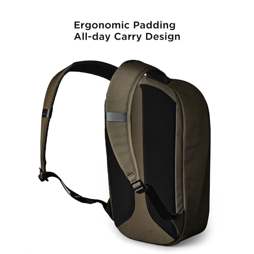 ALPAKA Metro Backpack 12L Compact Laptop Backpack Army Green | Laptop Sleeve Fits 14-inch Laptop, Internal Water Bottle pocket for Men and Women, Weatherproof Fabric Axoflux 300D - color: Army Green-axoflux 300d