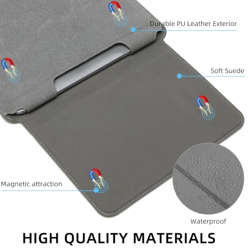 16 Inch Laptop Sleeve Case with Stand Compatible with for MacBook Pro/MacBook Air/ThinkPad X1/Dell XPS/Lenovo Yoga/HP Pavilion/ASUS Zenbook/LG Gram 15" 15.3" 15.6" Laptops Chromebooks - color: Matte Grey, size: 15-16 Inch