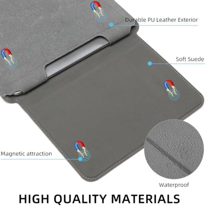 16 Inch Laptop Sleeve Case with Stand Compatible with for MacBook Pro/MacBook Air/ThinkPad X1/Dell XPS/Lenovo Yoga/HP Pavilion/ASUS Zenbook/LG Gram 15" 15.3" 15.6" Laptops Chromebooks - color: Matte Grey, size: 15-16 Inch
