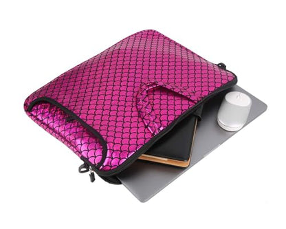 17.3-Inch Laptop Shoulder Carrying Bag Case Sleeve For 17" 17.3 inch HP DELL (Purple) - color: Purple