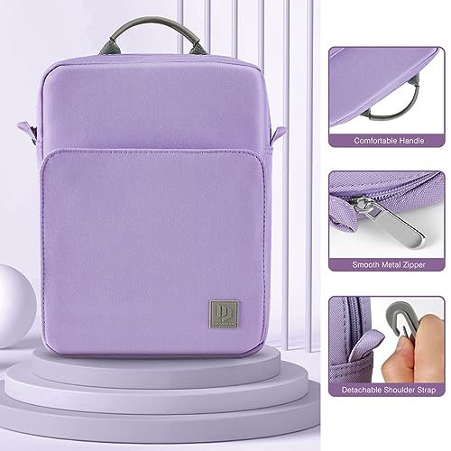 Dadanism 9-11 Inch Tablet Sleeve Bag Carrying Case with Shoulder Strap | Fits iPad (A16) 11", iPad 10th Gen 10.9", iPad Air M4/Pro M5 11", iPad 9/8/7th 10.2", Galaxy Tab A11+ Plus 11", Grey Purple - color: Grey Purple, size: 9-11 Inch