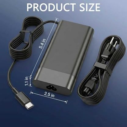 140W USB-C Laptop Charger Compatible with HP OMEN Transcend 14-FB1047NR 14-FB0097NR, ZBook 8 G1i 14 16 inch, ZBook Ultra G1a G1ak G1as 14 inch, Spectre X360 2-in-1 14-FB0000 16-AA0000 Power Adapter