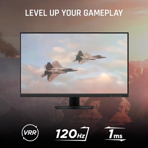 ViewSonic VX2716A 27 Inch 1080p Gaming Monitor, IPS Display with 120Hz and 1ms for Smooth Home Entertainment, DisplayPort, USB-C, and HDMI Inputs - size: 27-Inch