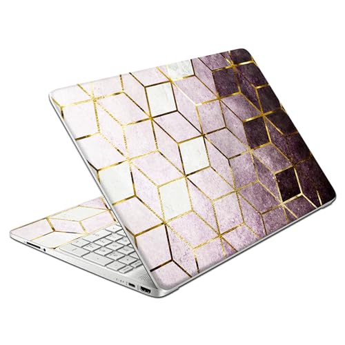 Laptop Skin Decal HP 15.6" - Marbling, Laptop Cover Sticker, No Cutting Required, No Bubble, Waterproof, Scratch Resistant - Including Wide Screen and Wrist Pad - size: 15.6 inch