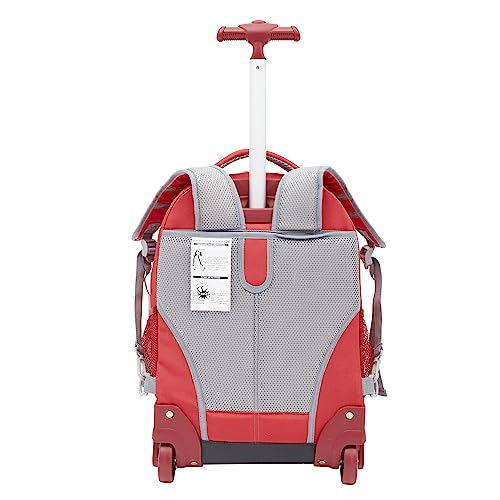 Travelers Club 18" Rolling Backpack with Shoulder Straps, Red - color: Red, size: 18 Inch