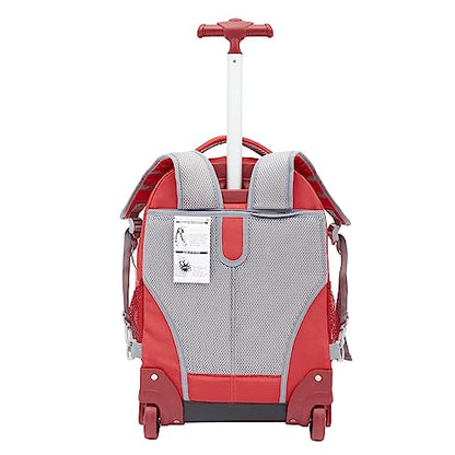 Travelers Club 18" Rolling Backpack with Shoulder Straps, Red - color: Red, size: 18 Inch