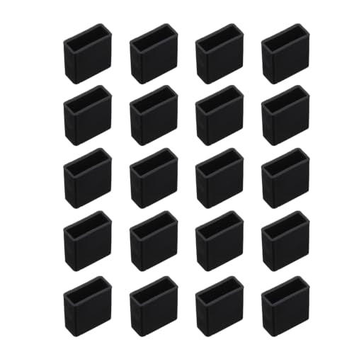 Hemobllo 20-Pack USB Male Dust Caps, Soft Silicone USB A Port Protectors, Anti-Dust Cover Plugs for Flash Drives, Charging Cables, and Type-A Electronics (Black)
