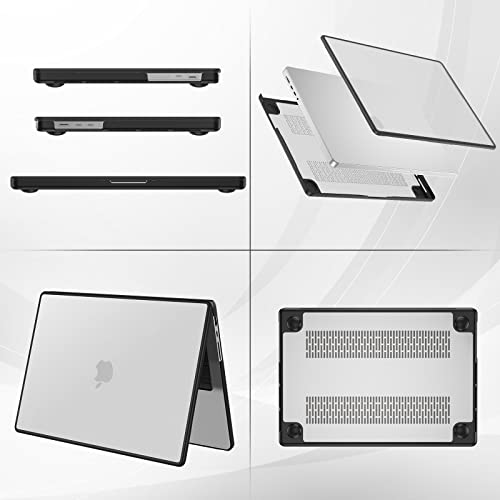 ProCase Slim case for MacBook Pro 16 Inch -Clear | Translucent Hard Shell Shockproof Cover for 2026 2025-2021 MacBook Pro M5 M4 M3 M2 M1 Pro/Max - color: Clear