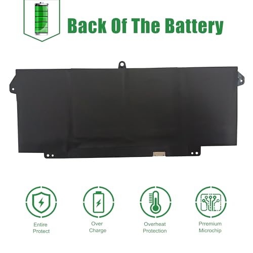 7FMXV CPX-1PP63 63Wh Laptop Battery Replacement for Dell Latitude 5320 7320 7420 7520 P138G P138G001 P139G P139G001 P133G P134G P135G P136G P110F Series 0TN2GY TN2GY 04M1JN 4M1JN 1PP63 15.2V - size: 12.1*5.1*1.0inch 7FMXV