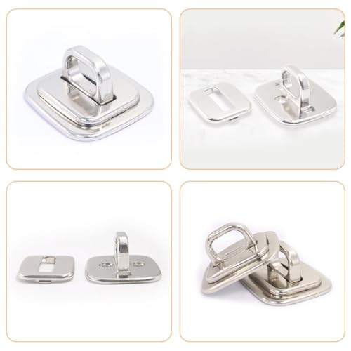 Homoyoyo 2pcs Laptop Security Anchor Plate with Fixed Base for Keyed Cable Locks, Universal Anti-Theft Computer Lock Accessory Compatible with Laptops, Tablets, and Monitors, External