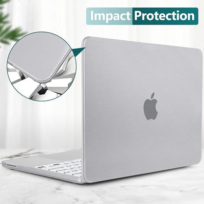 Batianda CrystalMist Case for MacBook Neo 13 Inch 2026, Frosted Grey | 4-in-1 Bundle Official Color Matched, Frosted Translucent Shell, Anti-Fingerprint Matte Finish, Slim Lightweight Protection - color: Matte Grey