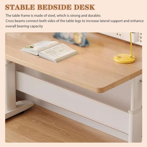 Adjustable Height Standing Desk, Home Spacious Computer Desk, Manual Lift Sit-Stand Table, Sofa Side Table for Office Home Bedroom(100cm) - size: 100cm