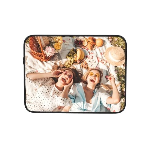 Custom Laptop Sleeve Bag Personalized Laptop Case Add Photo Logo Text Carrying Briefcase Protective Case Computer Notebook Bag (13 inch) - size: 13 inch