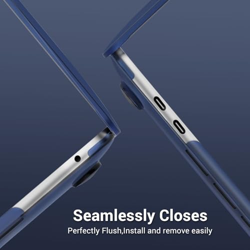 MOSISO Compatible with MacBook Pro 13 inch Case M2 M1, Midnight Blue | Seamlessly Closes Crack-Resistant Hard Shell Case&Keyboard Cover M2 2026-2016 A2338 M1 A2251 A2289 A2159 A1989 A1708 A1706 - color: Midnight Blue