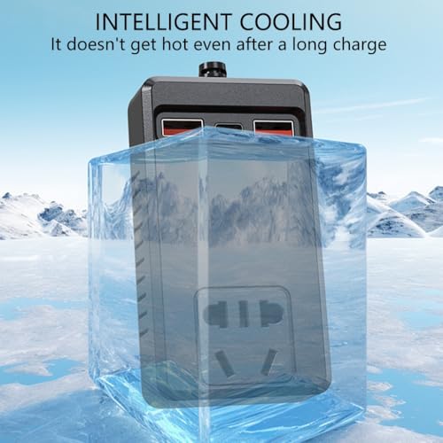 Car Charging Inverter 150W 4 Intelligent USB Ports For Laptops Phones Essential