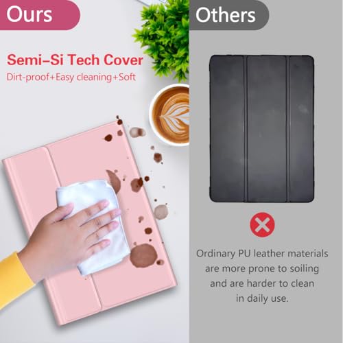 Keyboard Case for Galaxy Tab A9 Plus 5G 11 Inch 2023 (SM-X210/X216/X218), 7 Color Backlit Detachable Tablet Keyboard Cover with S Pen Holder for Samsung Galaxy Tab A9+ 11" (Pink) - color: Pink