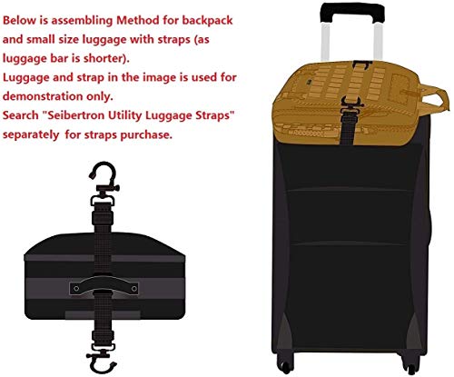 Seibertron Pro-Multifunction Shoulder Messenger Bag Fit for 14.1" or 17.3" Laptop - color: Black Max Suitable 15.6"laptop