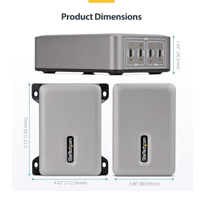 StarTech 4-Port 240W GaN USB-C Charging Station, iPhone 16/15/Pro, iPad Pro | 240W GaN Charger Block for MacBook Pro/Air, Dell XPS, Pixel and more, 424DNA-USB-C-CHARGER