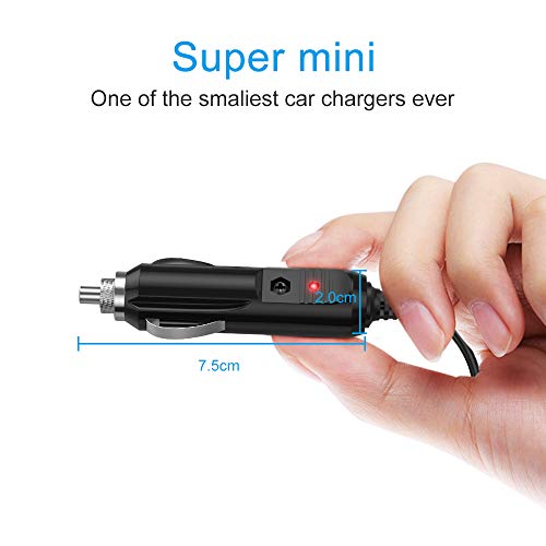 12V DC Car Charger for Portable DVD Player DBPOWER Sylvania RCA | Car Cigarette Lighter Power Cord 6.6FT for Snailax Seat Cushion, Spectra S1 S2 Breast Pump