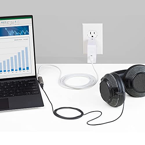 StarTech USB-C Audio & Charge Adapter, Phone (CDP2CAPDM) | USB-C Audio Adapter with USB-C Audio Headphone/Headset Port and 60W USB-C Power Delivery Pass-through Charger - style: USB C Audio + 60W Charge