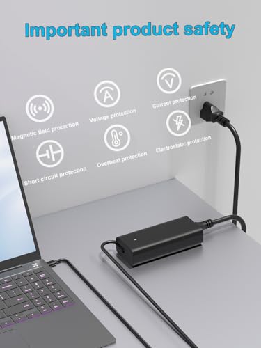 65W USB C Charger Compatible with Dell Chromebook 11 3100/3100 2 in 1 3110/3110 2-in-1 5190/5190 2-in-1 13 14 3300 3380 3400 DA65NM190 HKA65NM200 LA65NM190 HA65NM190 Touchscreen Laptop