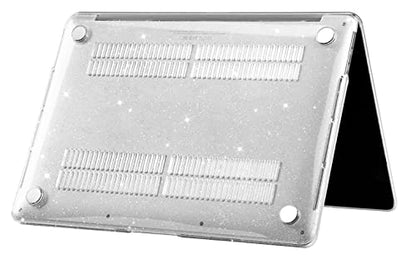 UESWILL Compatible with MacBook Pro 16 inch Case 2021-2026 Release M5 M4 M3 M2 M1 Pro Max chip Model: A3429 A3428 A3403 A3186 A2991 A2780 A2485, Glossy Sparkly Hard Shell Cover, Glitter Clear - color: Glitter-Clear, size: MacBook Pro 16" (M1 M2 M3 M4 M5)