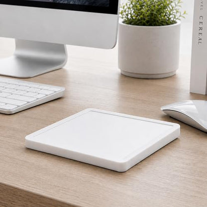 Silicone Cover for Magic Trackpad 2 & USB-C, Anti-Slip Washable Protective Case, Thin Skin Protector for Apple Magic Trackpad - color: White