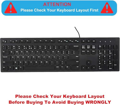 Keyboard Cover Skins Compatible with Dell KM636 Wireless Keyboard & Dell KB216 Wired Keyboard & Dell Optiplex 5250 3050 3240 5460 7450 7050 & Dell Inspiron AIO 3475/3670/3477 All-in one Desktop-Lovly - color: Lovly