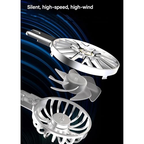 Aluminum Laptop Stand with Cooling Fan 7 Heights Adjustable Foldable Ergonomic Computer Holder for Notebook and Tablets Laptop Elevator Stand - color: Silver