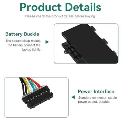ASUNCELL L19C3PF3 Laptop Battery Replace Compatible with Lenovo IdeaPad 5-14IIL05 5-14ARE05 5-14ITL05 5-14ALC05 5-14IAL7 5-14ABA7 Series L19M3PF3 L19M3PF4 L19L3PF7 SB10W86954 5B10W86957 11.55V 56.5Wh - size: L19C3PF3 12.60 * 4.41 * 0.67 in