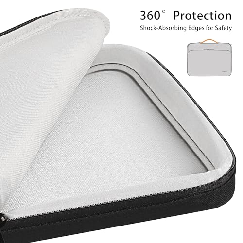DOMISO Laptop Sleeve for MacBook Pro 14 Inch, Protective Case with Handle, Compatible with M4/M3/M2/M1 Chip Models, Black - color: Black, size: 14 inch