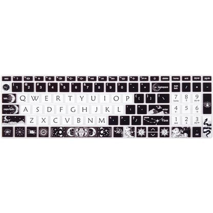 Cute Silicone Keyboard Cover for 15.6’’ HP Pavilion & HP Laptop 15-eg 15t-eg 15-eh 15-er Series, HP Laptop 17 17-cn 17-cp 17z-cp Series, Sun and Moon - color: Sun and Moon