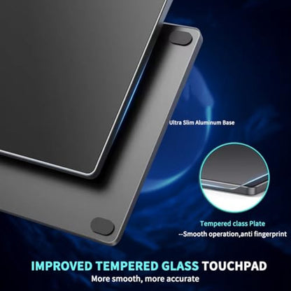 USB Wired Multi-Touch Trackpad Slim Touchpad Mouse for Window Desktop/Laptop/Notebook Computer PC White